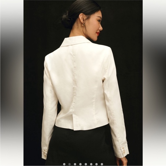 By Anthropologie cropped Washed Denim Jacket - Picture 5 of 12